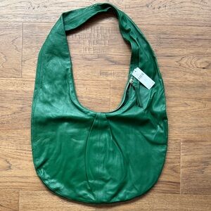 NWT ANTHROPOLOGIE LEATHER CROSS BODY HOBO BAG